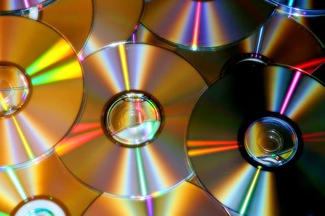 Old CD and DVD